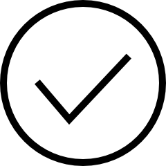 A black and white icon of an arrow in the shape of a circle.